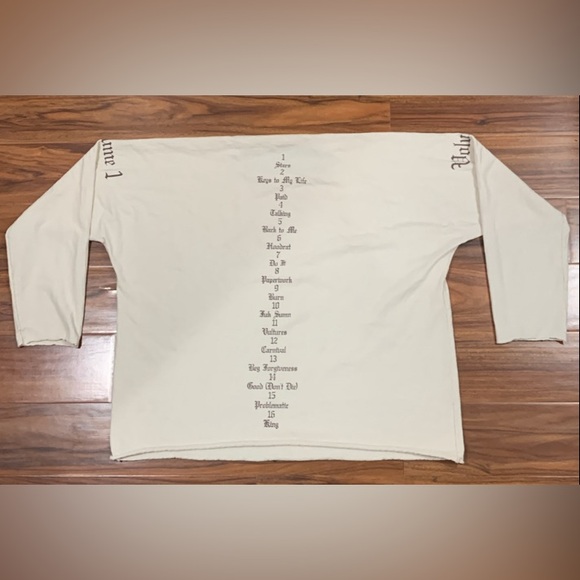 YEEZY VOLUME 1 “VULTURES” Longsleeve - MENS SIZE, SEE MEASUREMENTS - Picture 2 of 16
